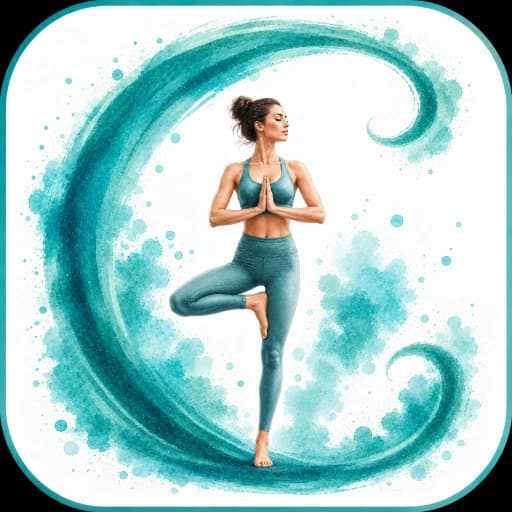 Watercolor yoga practitioner representing wellness programs